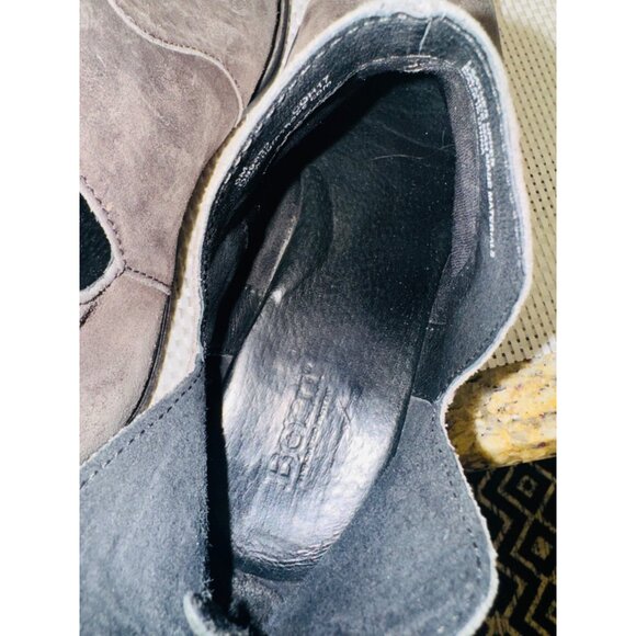 Born Kerri Final Suede Ankle Boots 9 Gray Brown Distressed Western Boho Cottage - Picture 8 of 12